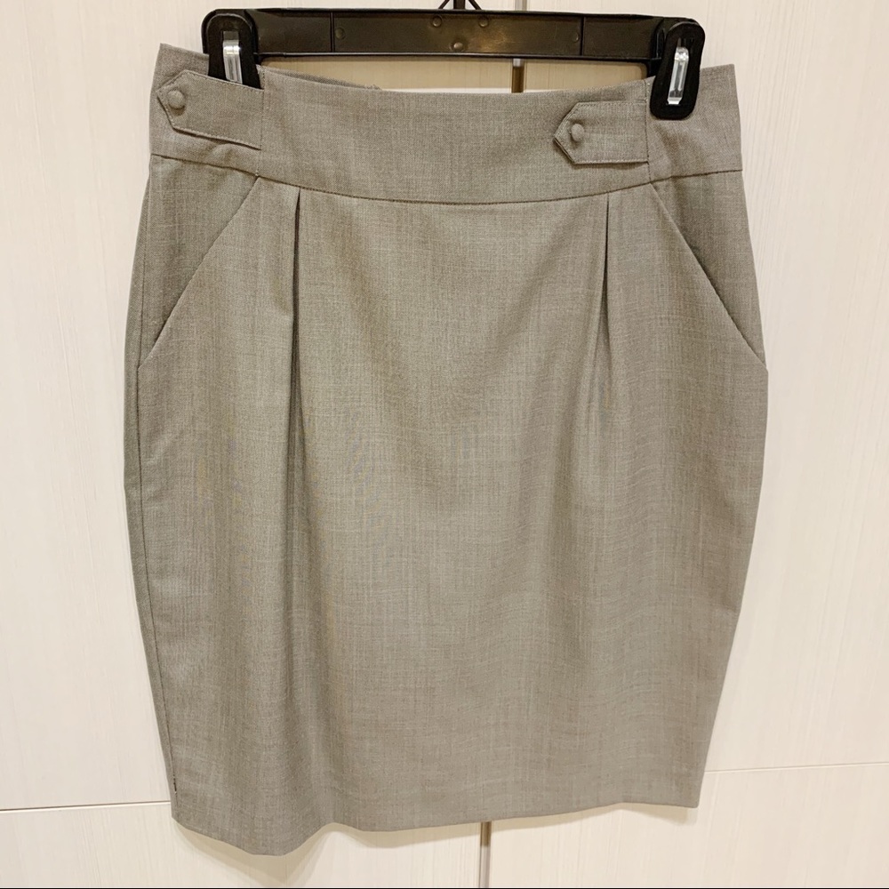 Grey Forever21 pencil skirt